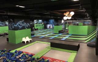 Trampolines and foam pits